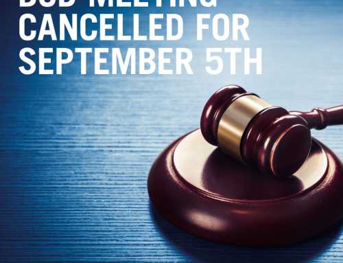 BOD Meeting Cancelled for Thursday September 5th